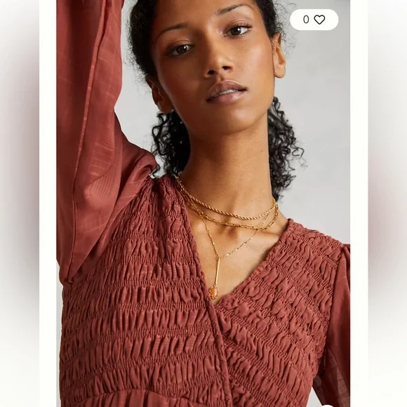 Anthropologie By the River Tiered Ruffled Maxi Dress size S - Picture 15 of 15